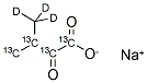 2-KETO-3-(METHYL-D3)-BUTYRIC ACID-1,2,3,4-13C4 SODIUM SALT Struktur