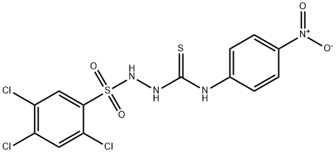 4-(4-NITROPHENYL)-1-((2,4,5-TRICHLOROPHENYL)SULFONYL)THIOSEMICARBAZIDE Struktur