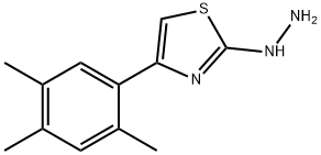 [4-(2,4,5-TRIMETHYL-PHENYL)-THIAZOL-2-YL]-HYDRAZINE Struktur