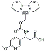 FMOC-(R)-3-AMINO-3-(6-METHOXY-3-PYRIDYL)-PROPIONIC ACID Struktur