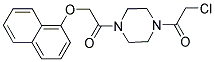 1-(CHLOROACETYL)-4-[(1-NAPHTHYLOXY)ACETYL]PIPERAZINE Struktur