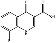 8-FLUORO-4-OXO-1,4-DIHYDRO-QUINOLINE-3-CARBOXYLIC ACID Struktur