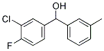 3-CHLORO-4-FLUORO-3'-METHYLBENZHYDROL Struktur