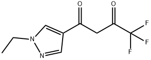 1-(1-ETHYL-1H-PYRAZOL-4-YL)-4,4,4-TRIFLUORO-BUTANE-1,3-DIONE Struktur