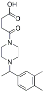 4-(4-[1-(3,4-DIMETHYLPHENYL)ETHYL]PIPERAZIN-1-YL)-4-OXOBUTANOIC ACID Struktur