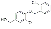 (4-[(2-CHLOROBENZYL)OXY]-3-METHOXYPHENYL)METHANOL Struktur