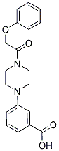 3-[4-(PHENOXYACETYL)PIPERAZIN-1-YL]BENZOIC ACID Struktur