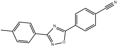 4-[3-(4-METHYLPHENYL)-1,2,4-OXADIAZOL-5-YL]BENZENECARBONITRILE Struktur