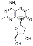 4-AMINO-2,6-DIMETHYL-8-(2-DEOXY-B-D-RIBOFURANOSYL)-7(8H)-PTERIDONE Struktur