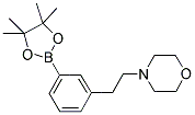 4-[2-[3-(4,4,5,5-TETRAMETHYL-[1,3,2]DIOXABOROLAN-2-YL)-PHENYL]-ETHYL]-MORPHOLINE Struktur