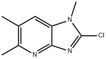 2-CHLORO-1,5,6-TRIMETHYLIMIDAZO [4,5-B] PYRIDINE Struktur