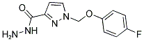 1-(4-FLUORO-PHENOXYMETHYL)-1 H-PYRAZOLE-3-CARBOXYLIC ACID HYDRAZIDE Struktur