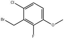 6-CHLORO-2-FLUORO-3-METHOXYBENZYL BROMIDE Struktur