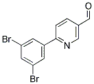 6-(3,5-DIBROMO-PHENYL)-PYRIDINE-3-CARBALDEHYDE Struktur