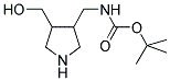 (4-HYDROXYMETHYL-PYRROLIDIN-3-YLMETHYL)-CARBAMIC ACID TERT-BUTYL ESTER Struktur