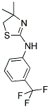 4,4-DIMETHYL-N-[3-(TRIFLUOROMETHYL)PHENYL]-4,5-DIHYDRO-1,3-THIAZOL-2-AMINE Struktur