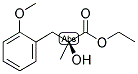 ETHYL (S)-2-HYDROXY-2-METHYL(2-METHOXYBENZENE)PROPANOATE Struktur