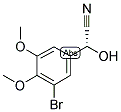 (3-BROMO-4,5-DIMETHOXYPHENYL)-(R)-HYDROXYACETONITRILE Struktur