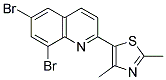 6,8-DIBROMO-2-(2,4-DIMETHYL-1,3-THIAZOL-5-YL)QUINOLINE Struktur