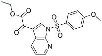 ETHYL 2-(1-[(4-METHOXYPHENYL)SULFONYL]-1H-PYRROLO[2,3-B]PYRIDIN-3-YL)-2-OXOACETATE Struktur