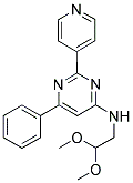 N-(2,2-DIMETHOXYETHYL)-6-PHENYL-2-PYRIDIN-4-YLPYRIMIDIN-4-AMINE Struktur