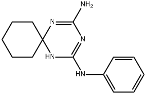 N2-PHENYL-1,3,5-TRIAZASPIRO[5.5]UNDECA-1,3-DIENE-2,4-DIAMINE Struktur