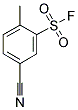 5-CYANO-2-METHYL-BENZENESULFONYLFLUORIDE Struktur