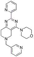 4-MORPHOLIN-4-YL-2-PYRIDIN-2-YL-6-PYRIDIN-3-YLMETHYL-5,6,7,8-TETRAHYDRO-PYRIDO[4,3-D]PYRIMIDINE Struktur