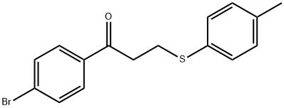 1-(4-BROMOPHENYL)-3-[(4-METHYLPHENYL)SULFANYL]-1-PROPANONE Struktur