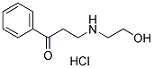 3-[(2-HYDROXYETHYL)AMINO]-1-PHENYLPROPAN-1-ONE HYDROCHLORIDE Struktur