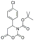 4-(CHLORO-PHENYL)-2,6-DIOXO-[1,3]OXAZINANE-3-CARBOXYLIC ACID TERT-BUTYL ESTER Struktur