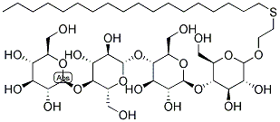 1-(2-OCTADECYLTHIOETHYL) GLUCOTETRAOSIDE Struktur