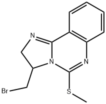 3-(BROMOMETHYL)-5-(METHYLSULFANYL)-2,3-DIHYDROIMIDAZO[1,2-C]QUINAZOLINE Struktur