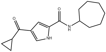 N-CYCLOHEPTYL-4-(CYCLOPROPYLCARBONYL)-1H-PYRROLE-2-CARBOXAMIDE Struktur