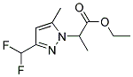 2-(3-DIFLUOROMETHYL-5-METHYL-PYRAZOL-1-YL)-PROPIONIC ACID ETHYL ESTER Struktur