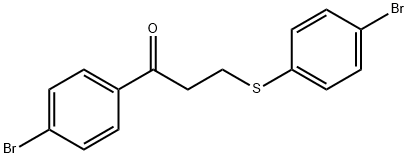 1-(4-BROMOPHENYL)-3-[(4-BROMOPHENYL)SULFANYL]-1-PROPANONE Struktur