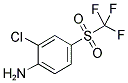 2-CHLORO-4-(TRIFLUOROMETHANESULFONYL)ANILINE Struktur