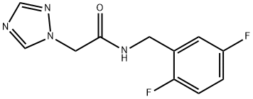 N-(2,5-DIFLUOROBENZYL)-2-(1H-1,2,4-TRIAZOL-1-YL)ACETAMIDE Struktur