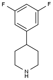 4-(3,5-DIFLUOROPHENYL)PIPERIDINE Struktur