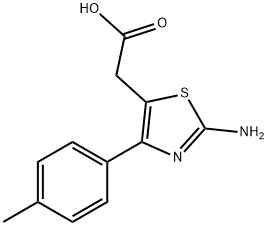 (2-AMINO-4-P-TOLYL-THIAZOL-5-YL)-ACETIC ACID Struktur