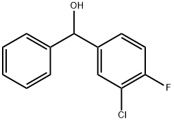 3-CHLORO-4-FLUOROBENZHYDROL Struktur