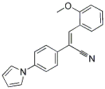 (Z)-3-(2-METHOXYPHENYL)-2-[4-(1H-PYRROL-1-YL)PHENYL]-2-PROPENENITRILE 結(jié)構(gòu)式