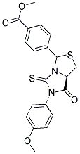 METHYL 4-[(7AR)-6-(4-METHOXYPHENYL)-7-OXO-5-THIOXOTETRAHYDRO-1H-IMIDAZO[1,5-C][1,3]THIAZOL-3-YL]BENZOATE Struktur