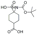 1-BOC-AMINOCYCLOHEXANE-1,4-DICARBOXYLIC ACID Struktur