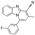 1-(3-FLUOROPHENYL)-3-METHYLPYRIDO[1,2-A]BENZIMIDAZOLE-4-CARBONITRILE Struktur