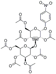 4-NITROPHENYL 2,4,6-TRI-O-ACETYL-3-O-(2,3,4,6-TETRA-O-ACETYL-B-D-GLUCOPYRANOSYL)-A-D-GLUCOPYRANOSIDE Struktur