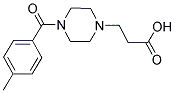 3-[4-(4-METHYLBENZOYL)PIPERAZIN-1-YL]PROPANOIC ACID Struktur