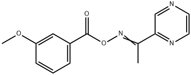 2-([(3-METHOXYBENZOYL)OXY]ETHANIMIDOYL)PYRAZINE Struktur