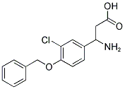 3-AMINO-3-(4-BENZYLOXY-3-CHLORO-PHENYL)-PROPIONIC ACID Struktur