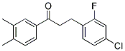 3-(4-CHLORO-2-FLUOROPHENYL)-3',4'-DIMETHYLPROPIOPHENONE Struktur